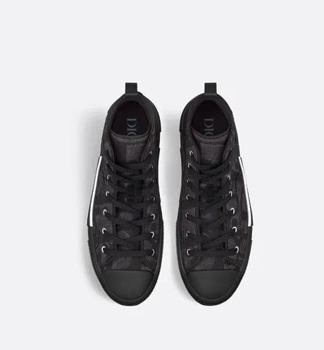 B23 High-Top Sneaker • Black Maxi Dior Oblique Jacquard