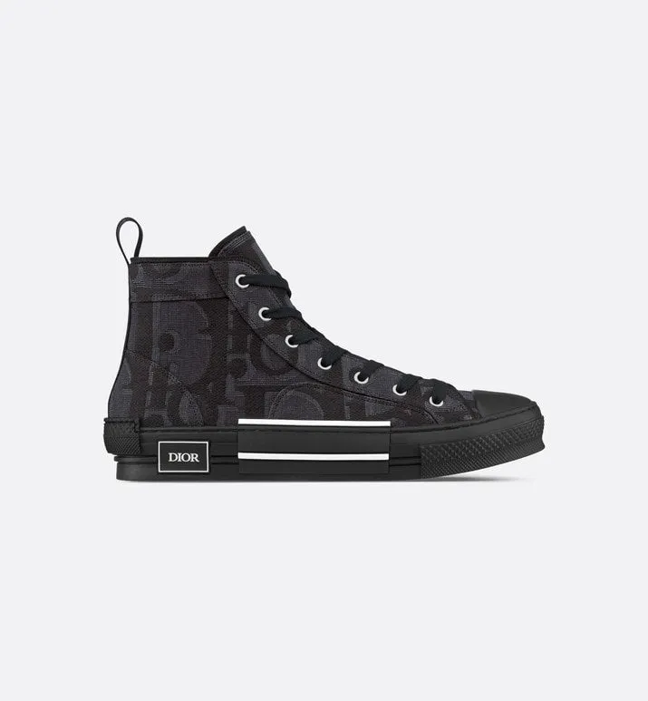 B23 High-Top Sneaker • Black Maxi Dior Oblique Jacquard