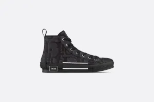 B23 High-Top Sneaker • Black Maxi Dior Oblique Jacquard