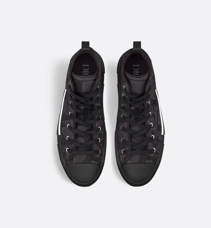 B23 High-Top Sneaker • Black Maxi Dior Oblique Jacquard