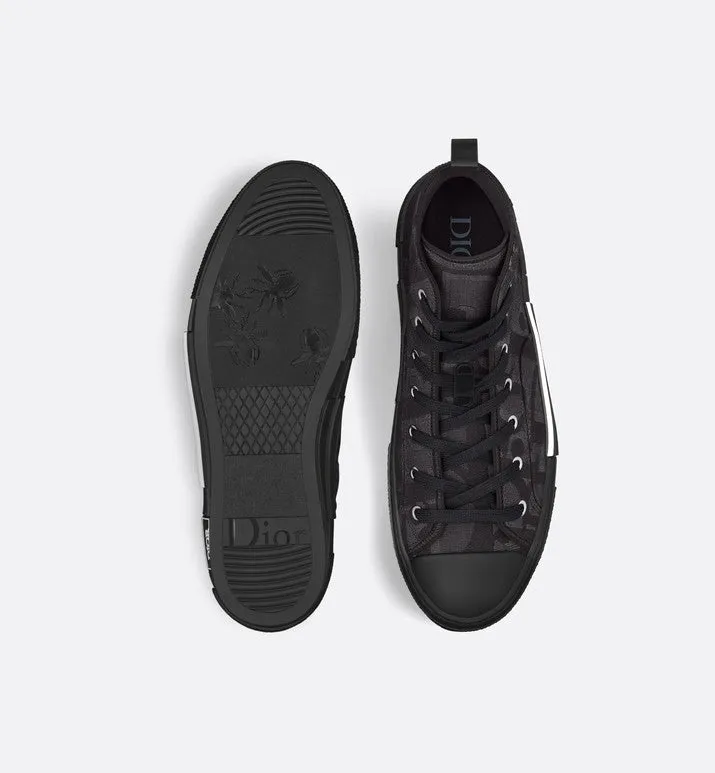 B23 High-Top Sneaker • Black Maxi Dior Oblique Jacquard
