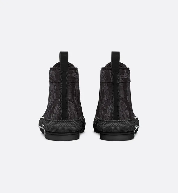 B23 High-Top Sneaker • Black Maxi Dior Oblique Jacquard