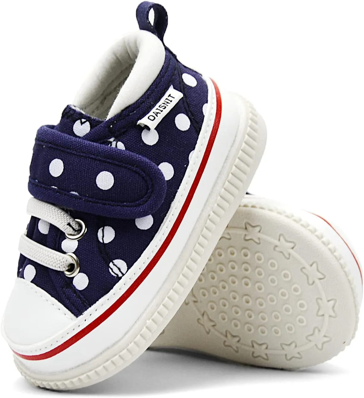 Baby Boys Girls Squeaky Shoes Anti-Slip Soft Rubber Sole Canvas Sneakers Toddler First Walkers