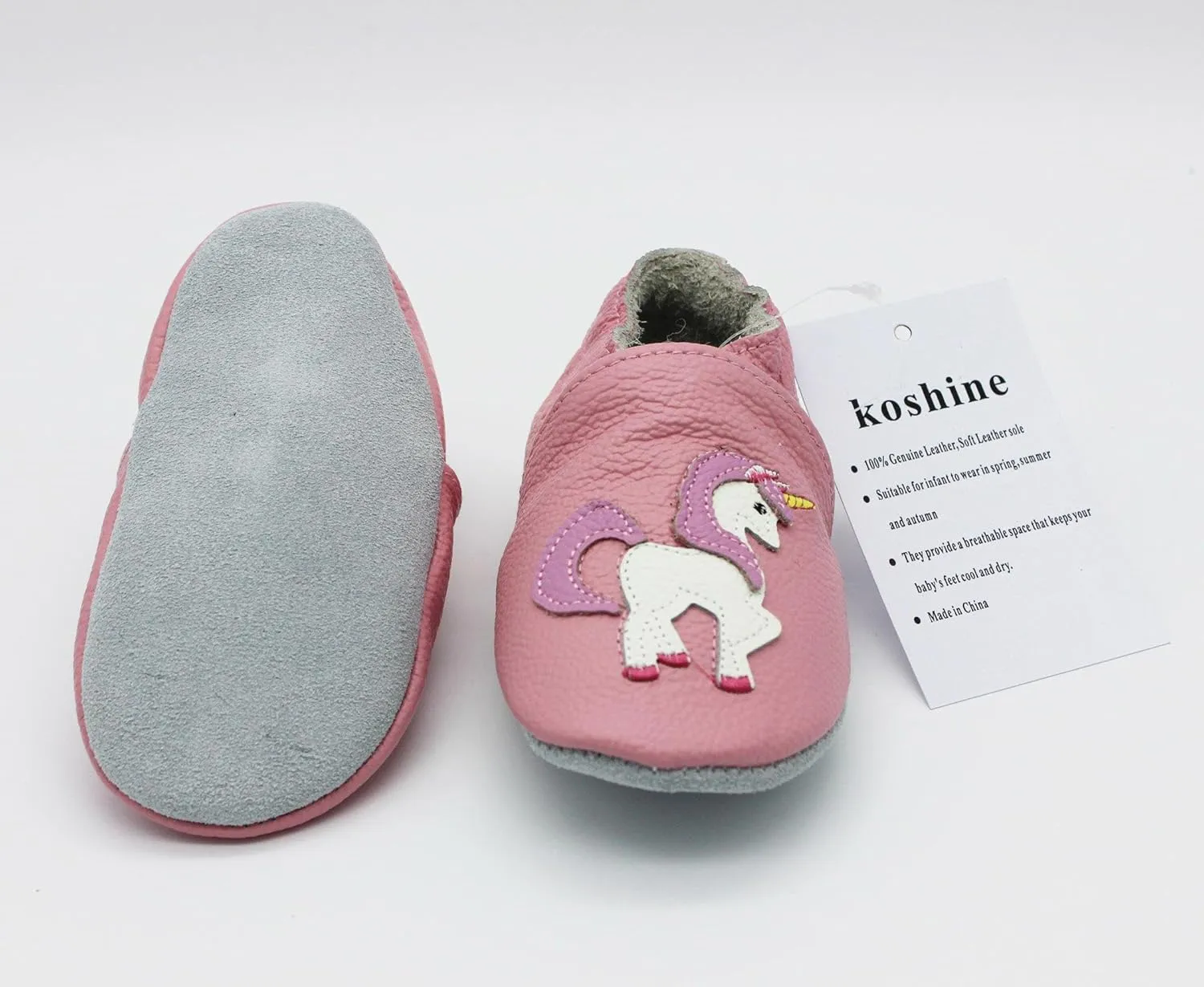 Baby Moccasins Soft Leather Toddler First Walker Shoes
