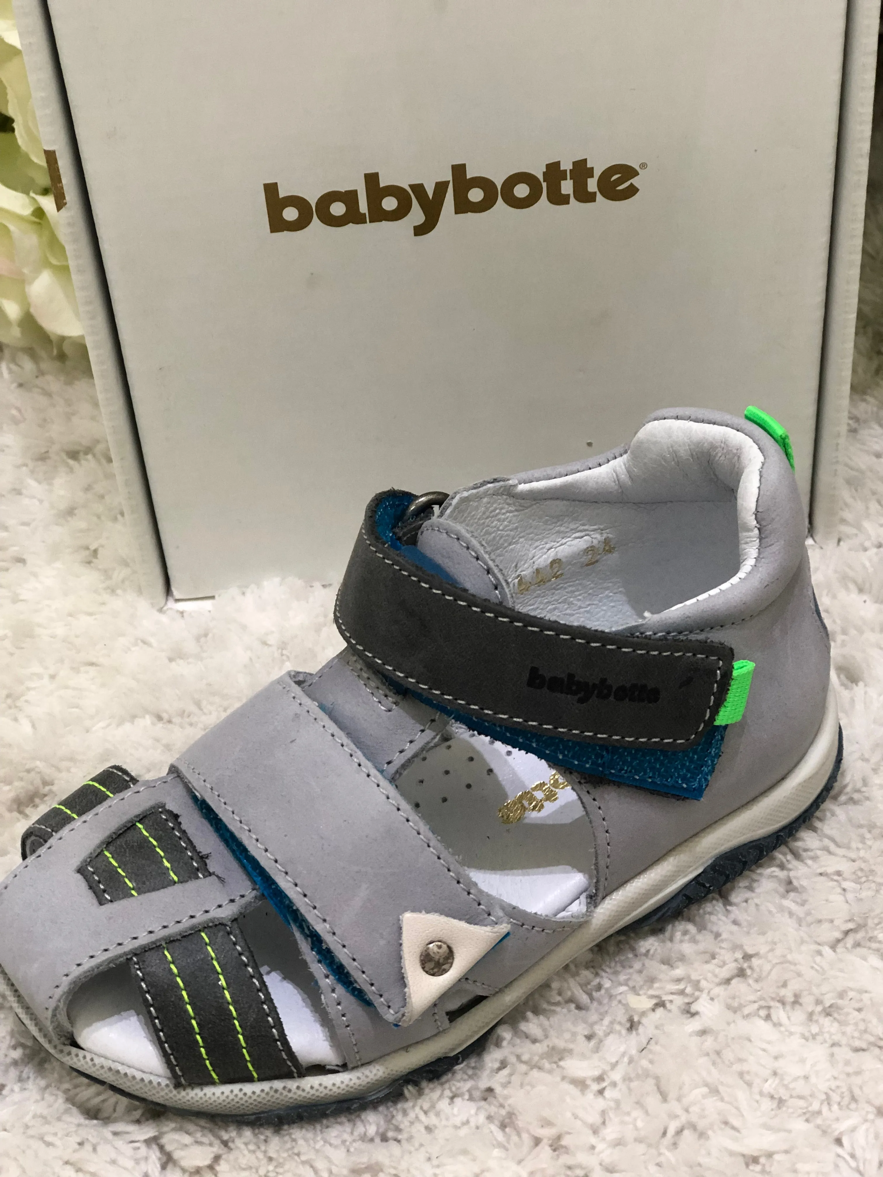 Babybotte French Leather Boys Sandals