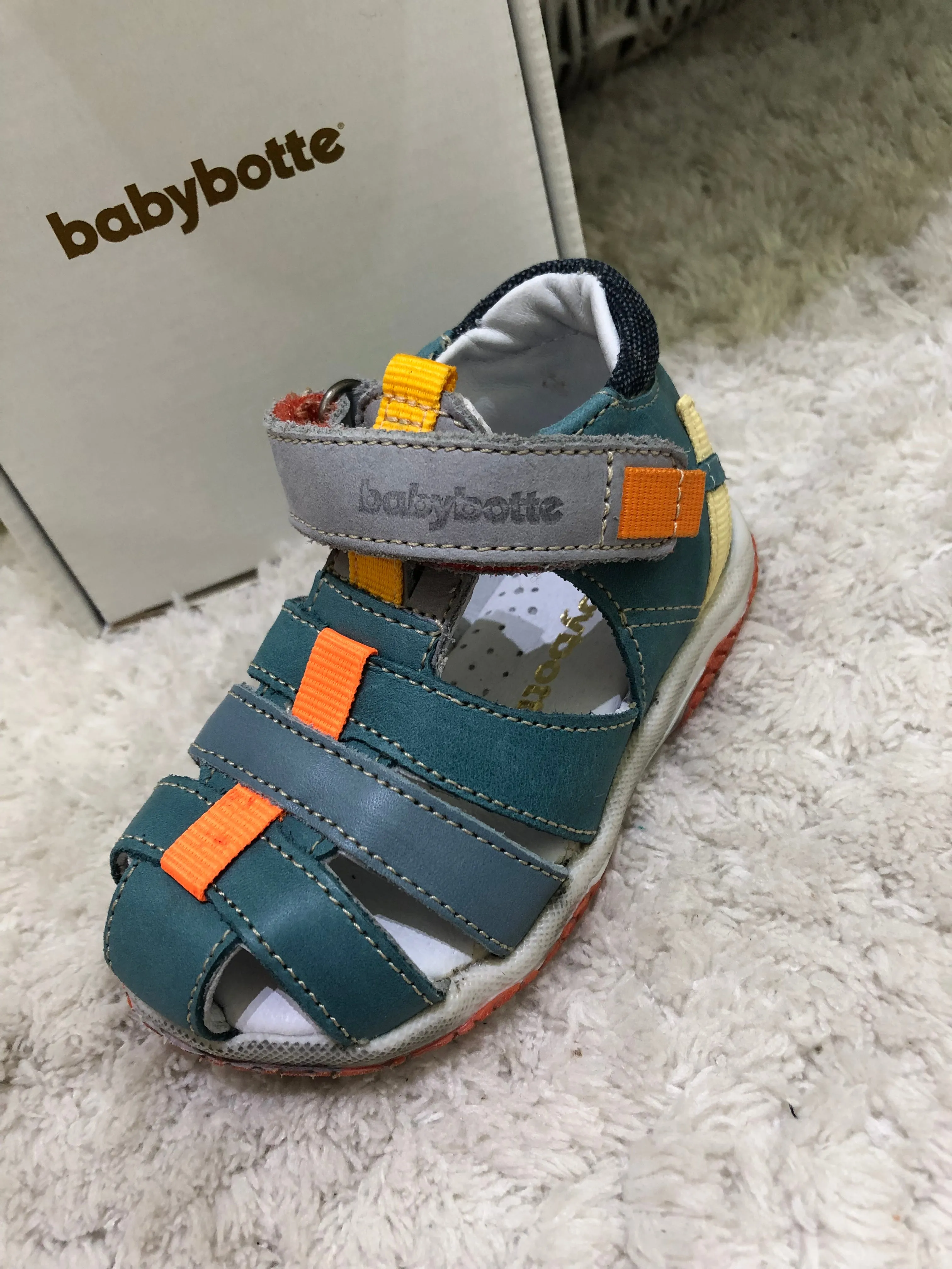 Babybotte French Leather Boys Sandals