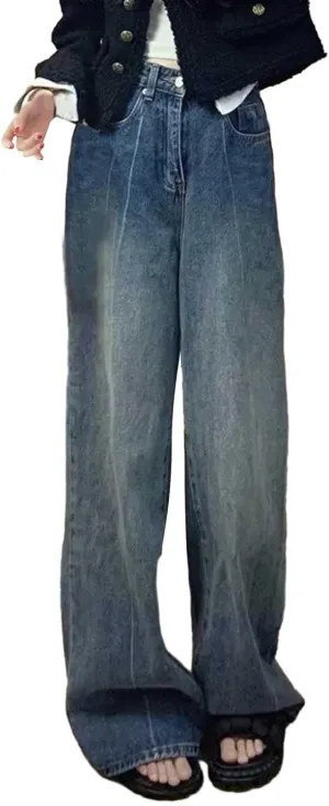 Baggy Jeans for Women Y2K High Street Boyfriend Pants Vintage Jeans Aesthetic Clothing Teen Girls Streetwear Hiphop