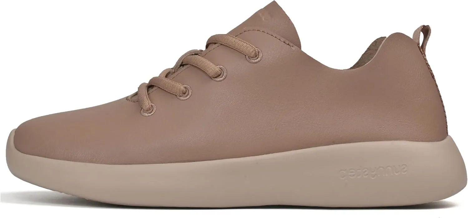 Balance Runner Comfortable Leather Sneakers for Women and Men, Non-Slip Arch Support Walking Shoes, Casual and Work Shoes for Women, Fashion Sneakers for Office, Black, White, Tan Running Shoes and Casual Shoes for All day