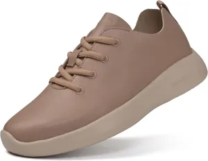 Balance Runner Comfortable Leather Sneakers for Women and Men, Non-Slip Arch Support Walking Shoes, Casual and Work Shoes for Women, Fashion Sneakers for Office, Black, White, Tan Running Shoes and Casual Shoes for All day