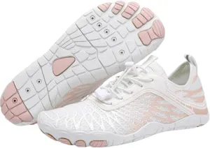 Barefoot Shoes Women, Men, Unisex - Athletic Water Shoes, Black, US Women's Sizes
