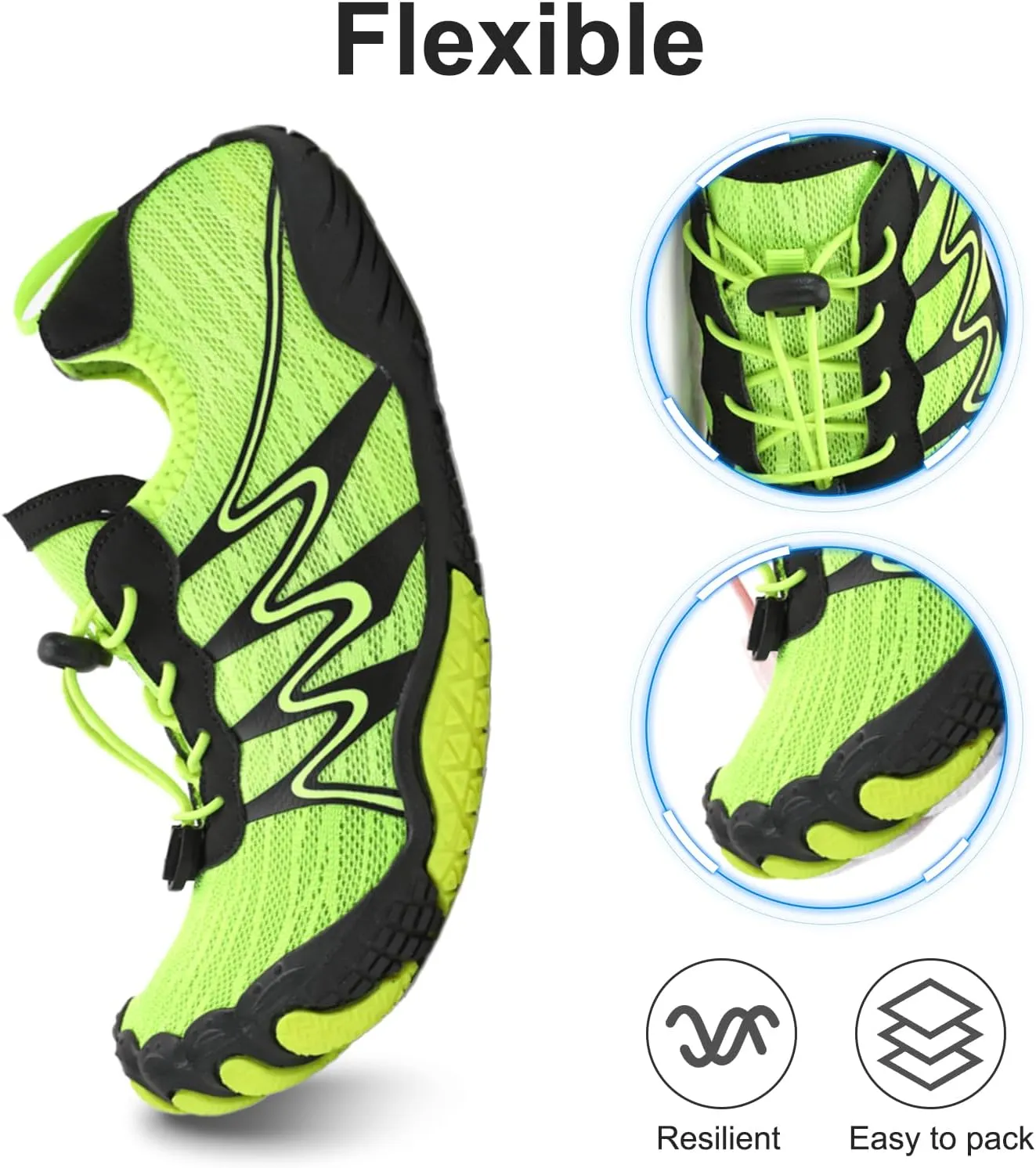 Barefoot Trail Shoes for Women Men,Unisex Pro Footwear Barefoot Shoes,Waterproof Trail Running Healthy & Non-Slip Barefoot Wide Toe Zero Drop Hiking Shoes