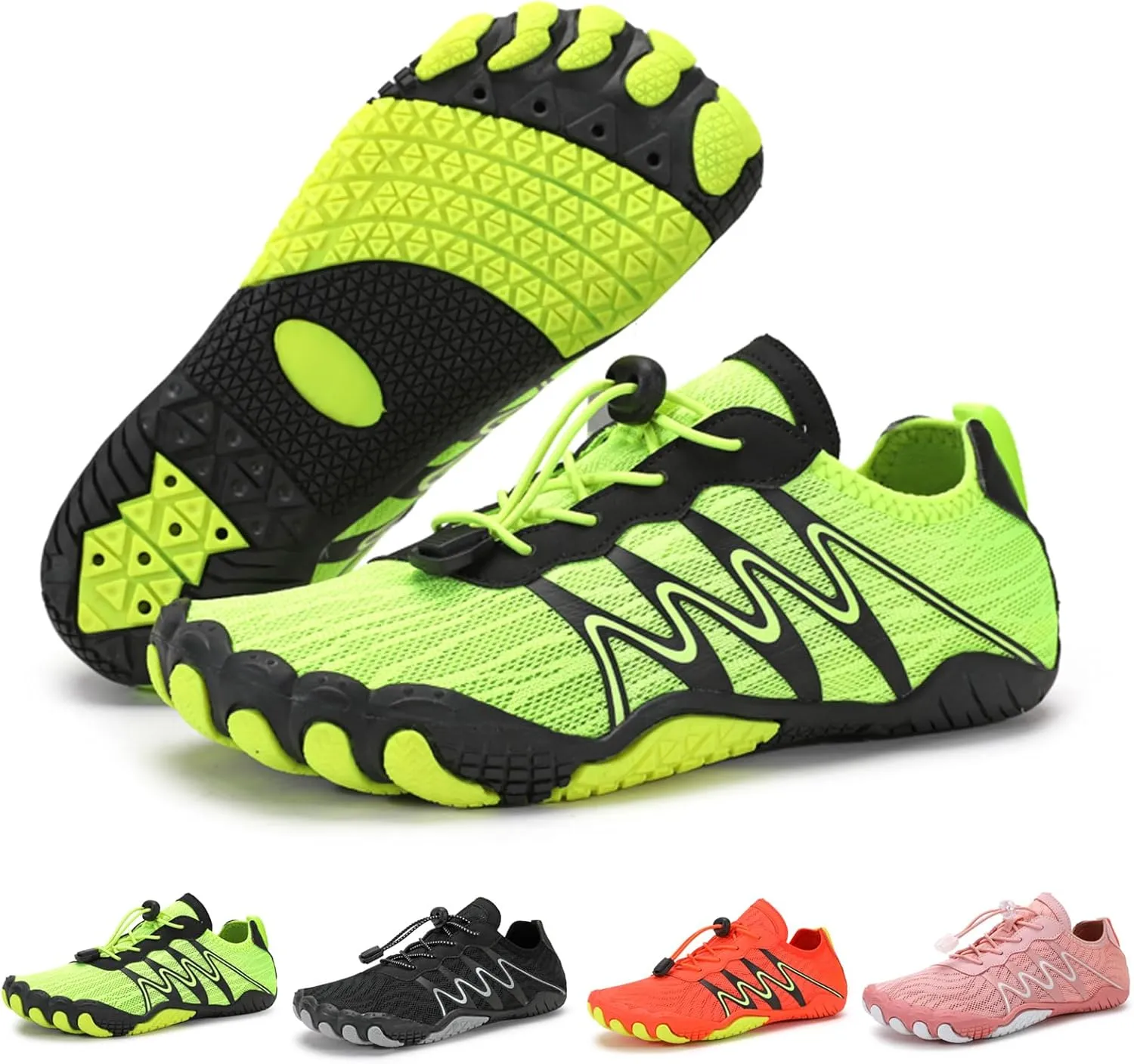 Barefoot Trail Shoes for Women Men,Unisex Pro Footwear Barefoot Shoes,Waterproof Trail Running Healthy & Non-Slip Barefoot Wide Toe Zero Drop Hiking Shoes