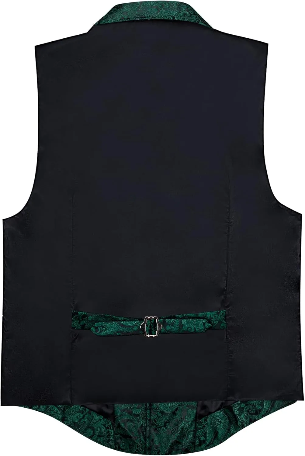 Barry.Wang Mens Paisley Victorian Suit Vest Tailored Collar Formal/Leisure Steampunk Gothic Waistcoat