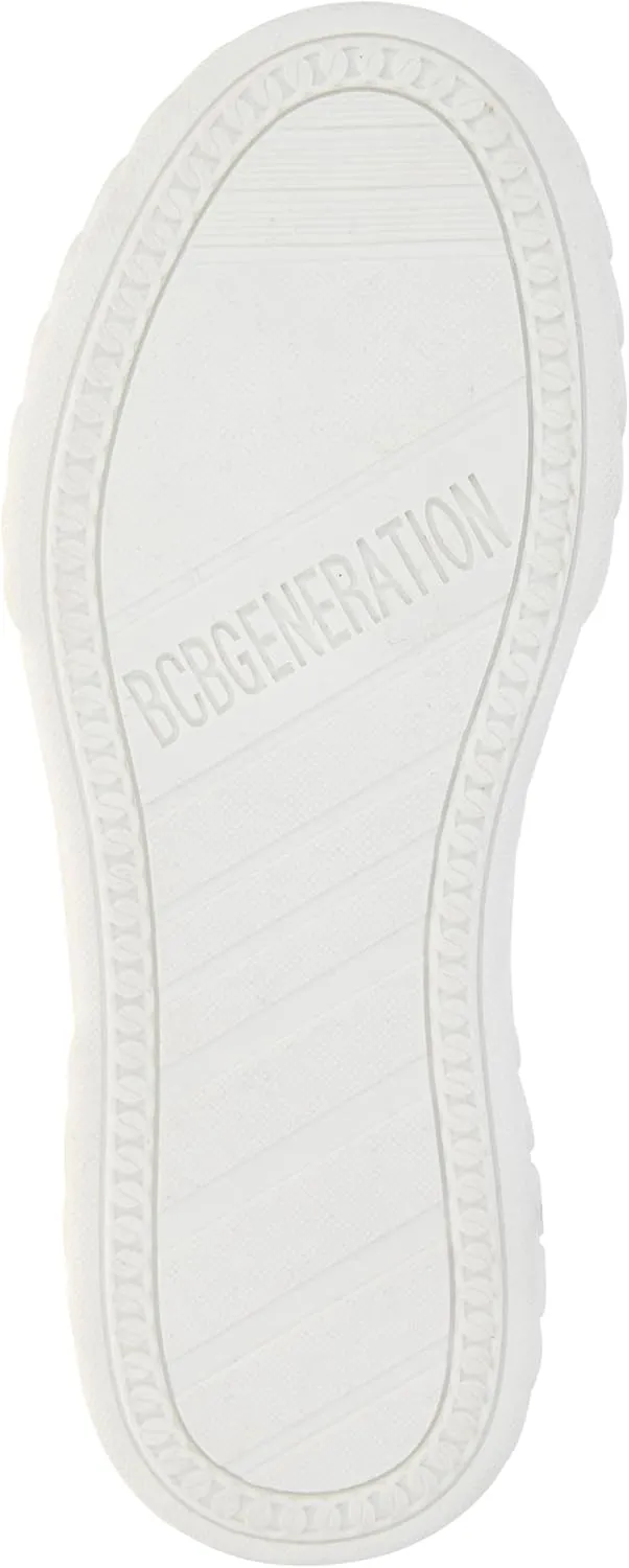 BCBGeneration Women's Renda High Top Allover White lace Sneaker
