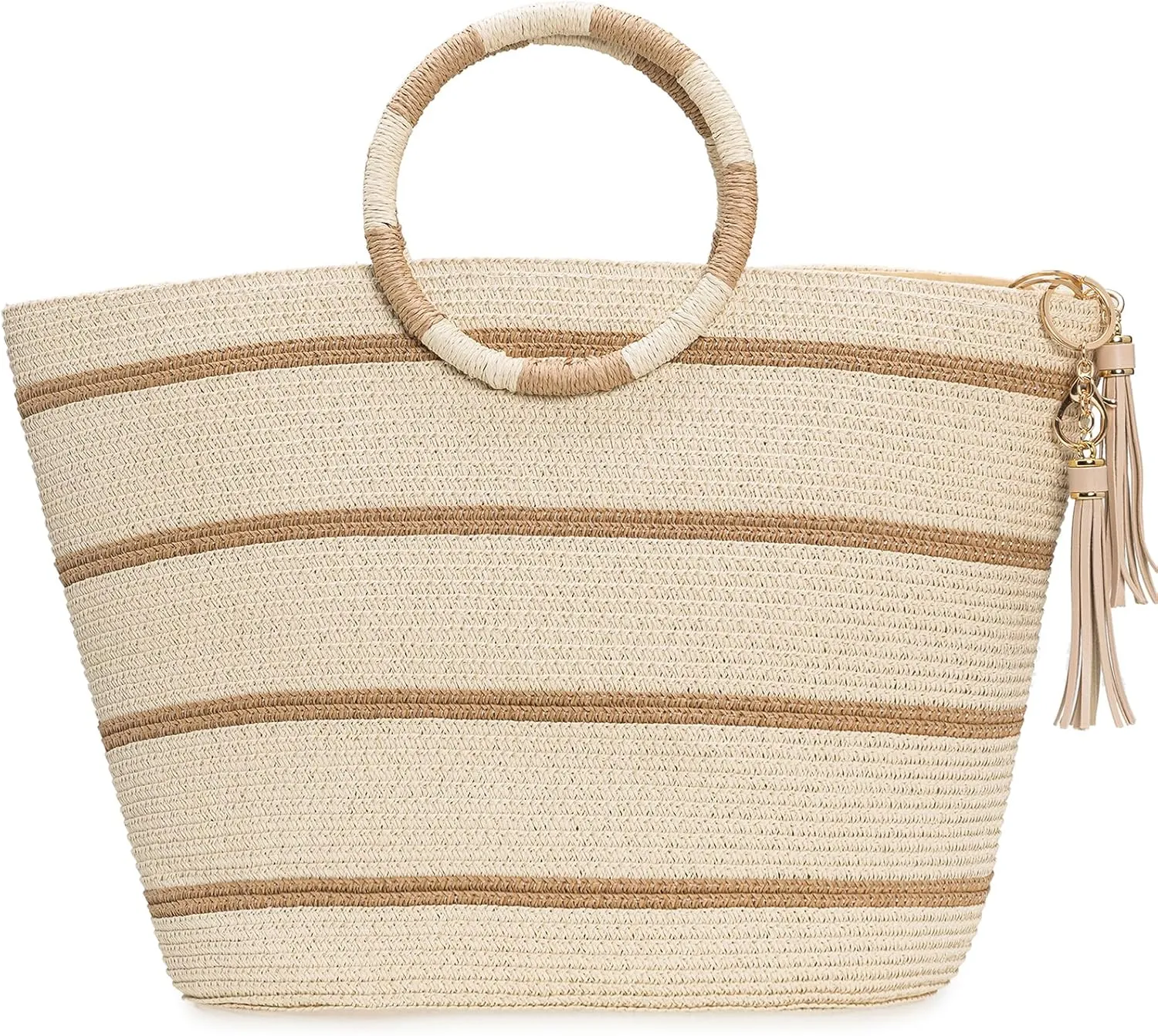 Beach Bags for Women Straw Tote Bag Summer Beach Bag Large Woven Straw Bag for Beach Vacation Holiday