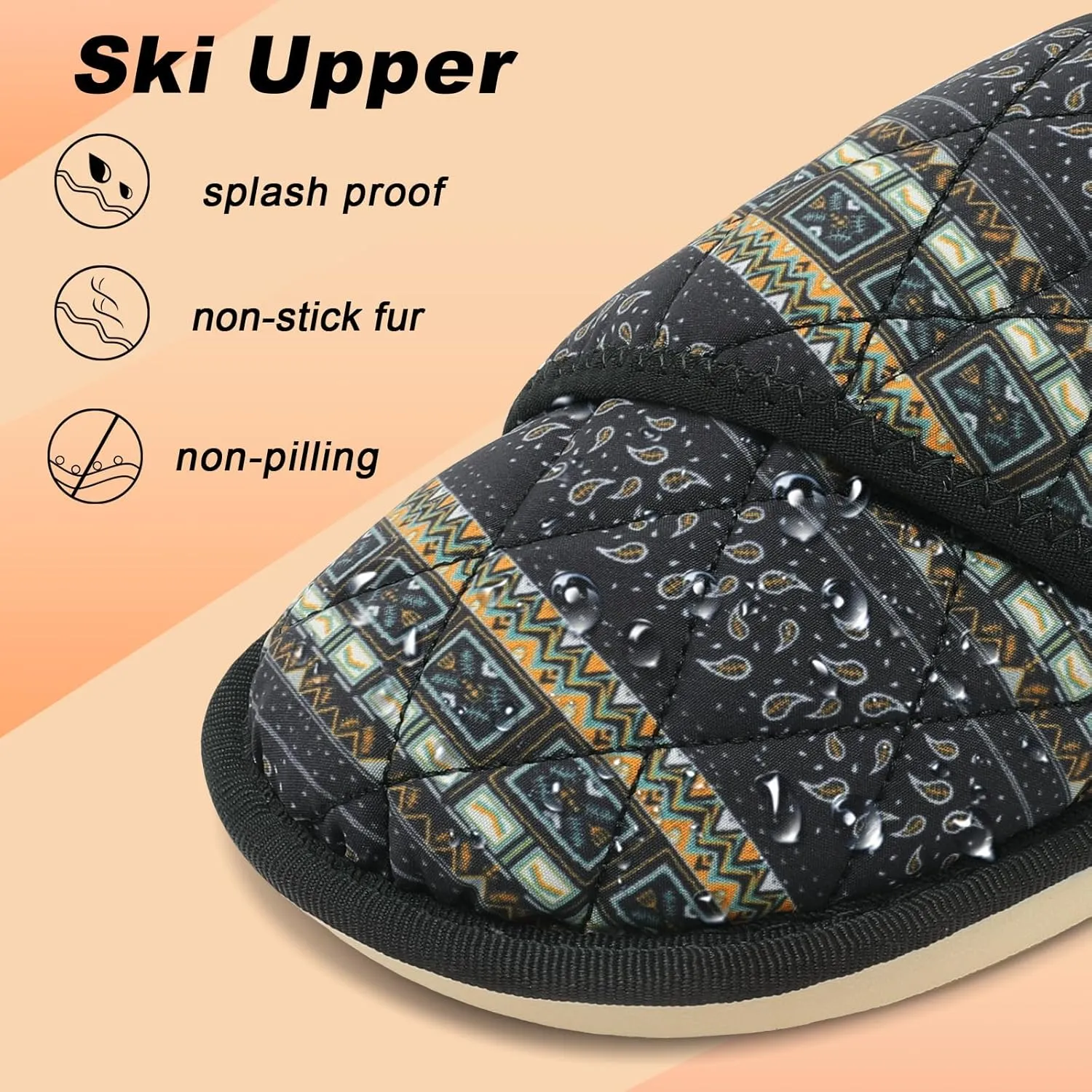 Besroad Womens Slippers Wide Diabetic Shoes Adjustable House Slippers Memory Foam Bedroom Shoes Arthritis Edema Indoor Outdoor