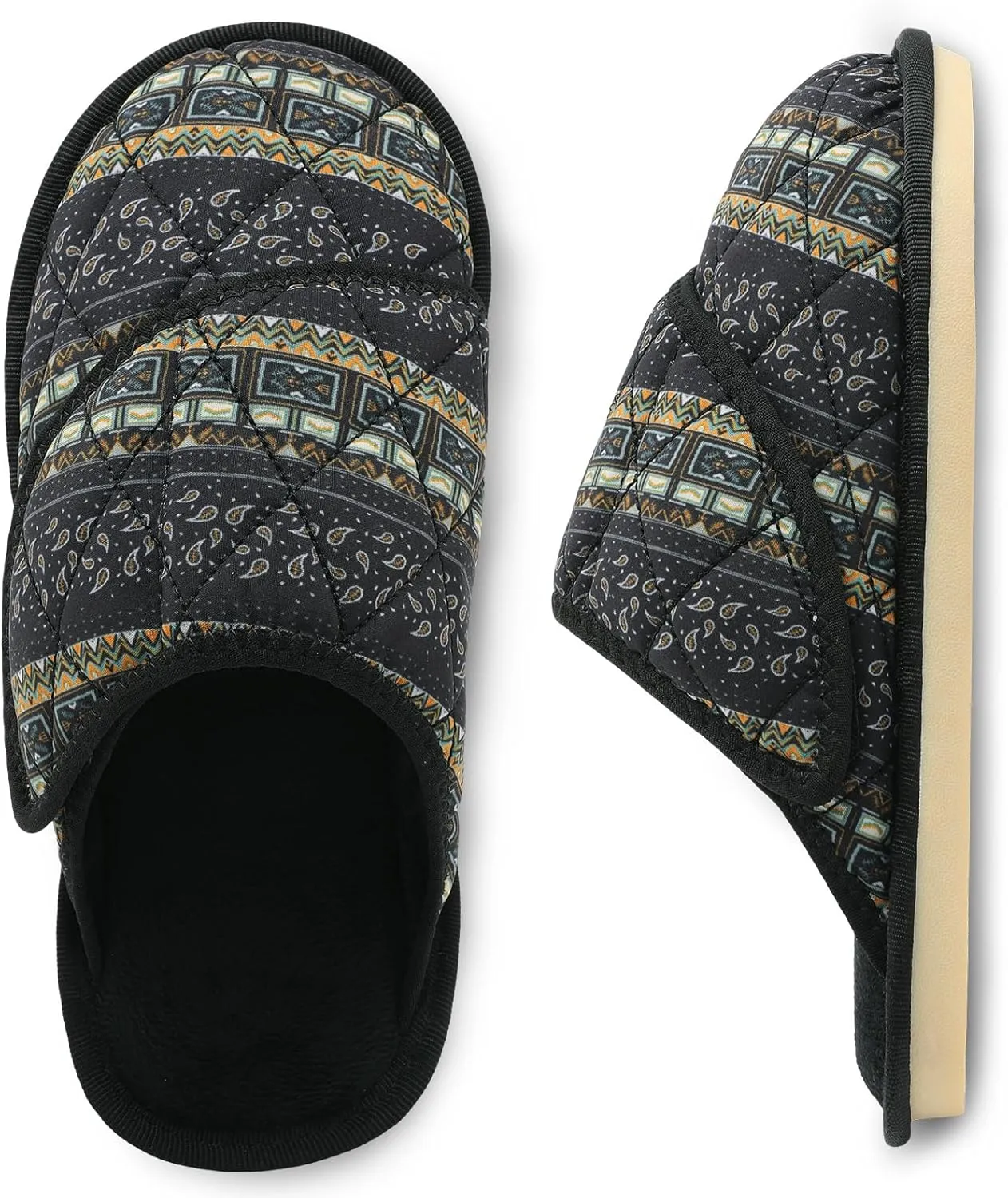 Besroad Womens Slippers Wide Diabetic Shoes Adjustable House Slippers Memory Foam Bedroom Shoes Arthritis Edema Indoor Outdoor