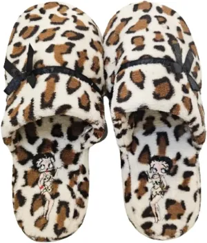 Betty Boop Ultra-Soft Women's Plush Pinup Scuffs Cozy Non-Skid Slippers - Great for Gifts
