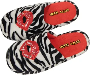 Betty Boop Ultra-Soft Women's Plush Pinup Scuffs Cozy Non-Skid Slippers - Great for Gifts