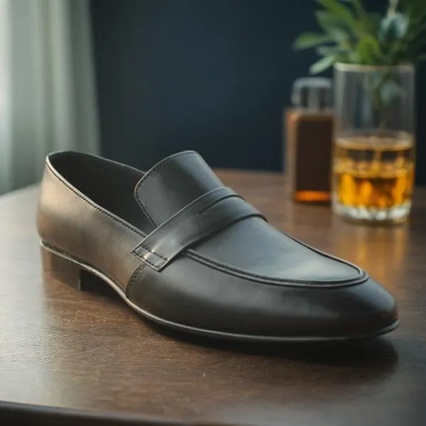 Black Formal Moccasin for men