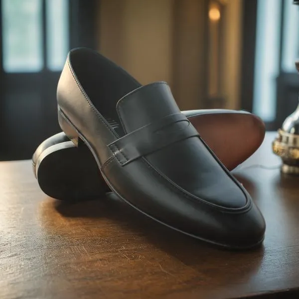Black Formal Moccasin for men