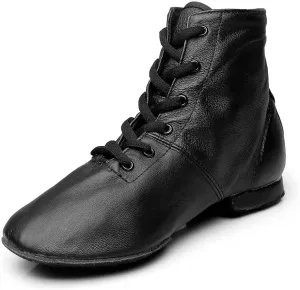 Black Jazz Boots Ballet Dancing Sneakers for Child Adults