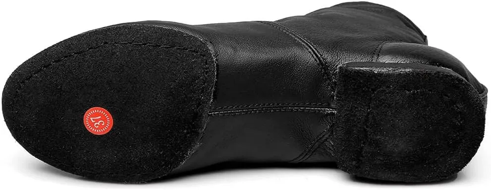 Black Jazz Boots Ballet Dancing Sneakers for Child Adults