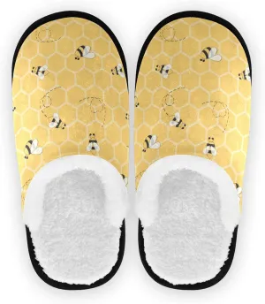 Boccsty Snowflakes Soft House Slippers Shoes Red Black Buffalo Plaid Spa Slippers House Shoes Memory Foam Slippers Non-Slip Home Shoes for Men Woman