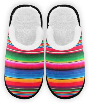 Boccsty Snowflakes Soft House Slippers Shoes Red Black Buffalo Plaid Spa Slippers House Shoes Memory Foam Slippers Non-Slip Home Shoes for Men Woman