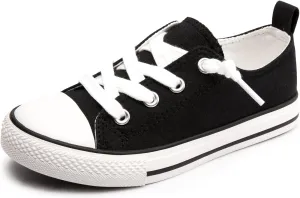 Boy Girls Canvas Shoes Slip on Sneakers Comfort Casual Walking Shoes for Little Kid Big Kid