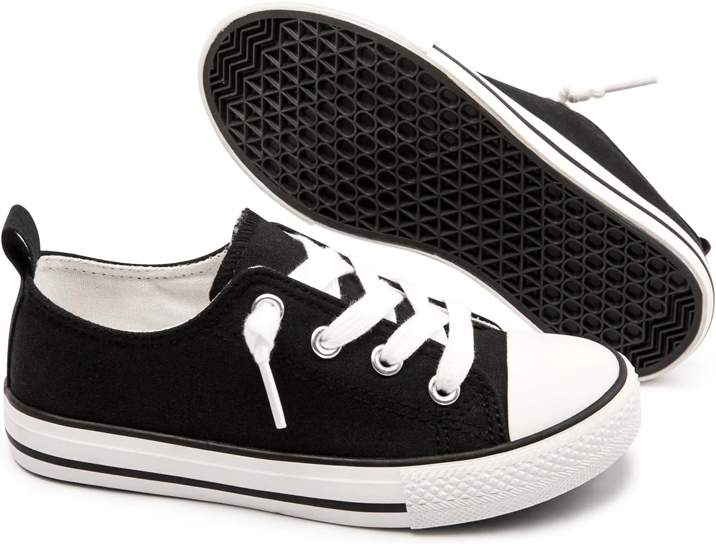 Boy Girls Canvas Shoes Slip on Sneakers Comfort Casual Walking Shoes for Little Kid Big Kid