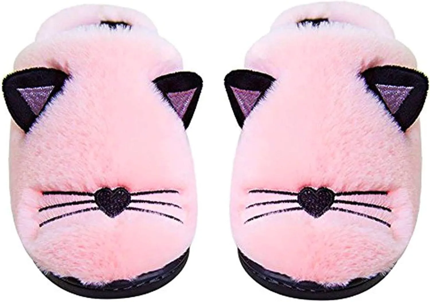 Boys Girls Warm Slippers Kids Family Cute Cat Household Anti-Slip Indoor Home Slippers