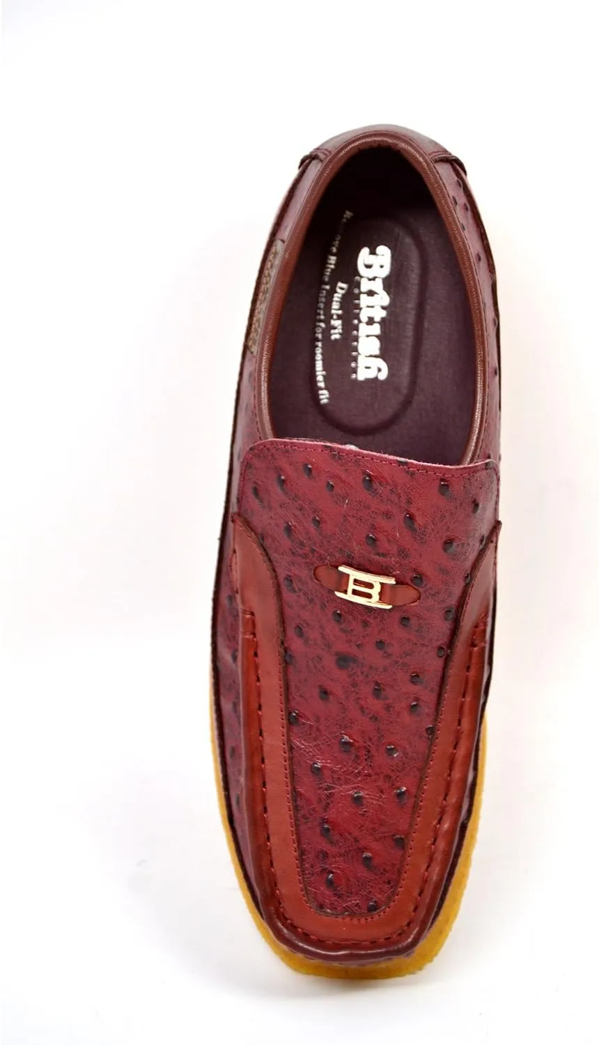 British Collection Harlem Ostrich & Leather Men Shoes