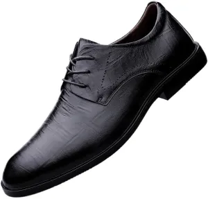 British Style Height Increase Leather Shoes Men's Fashionable Wedding Tuxedo Shoes Modern Classic Lace-up Oxford