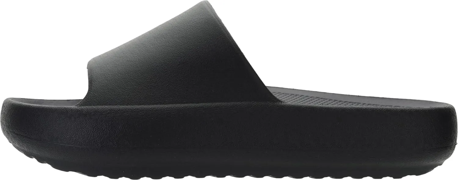 BRONAX Arch Support Slides for Women and Mens | Cushioned Thick Sole Pain Relief Slippers
