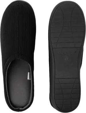 Brookstone Classic Comfort Memory Foam Men's Indoor Slippers - Warm & Comfortable, Soft Plush Lining, Non-Slip Sole