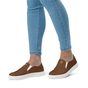 Brown Chaitanya Abara Women’s Slip-on Canvas Shoes
