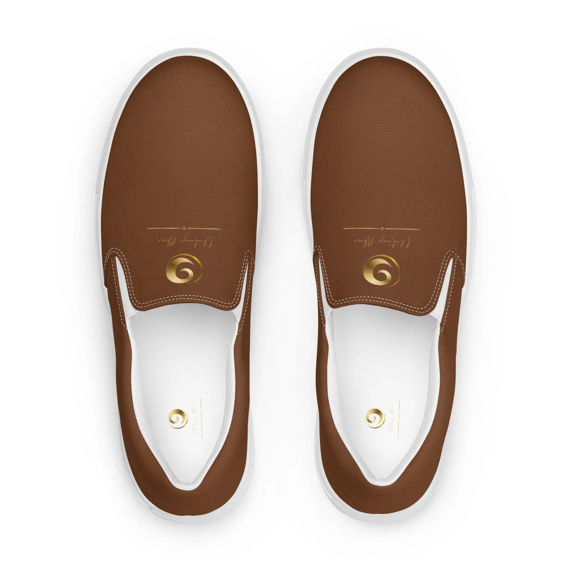 Brown Chaitanya Abara Women’s Slip-on Canvas Shoes