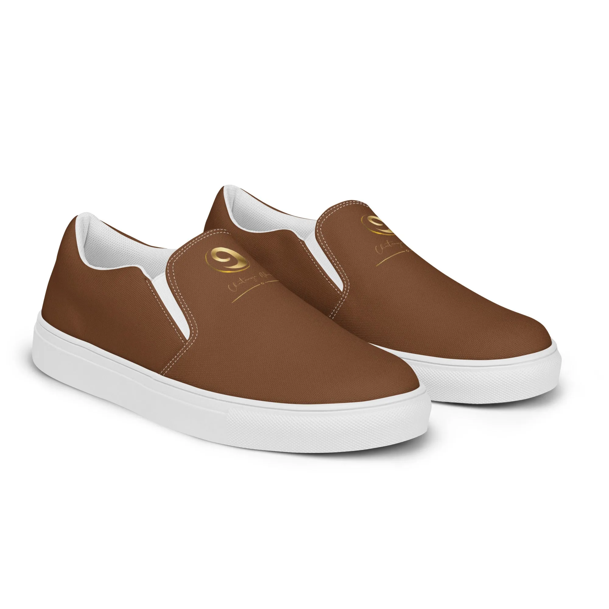 Brown Chaitanya Abara Women’s Slip-on Canvas Shoes