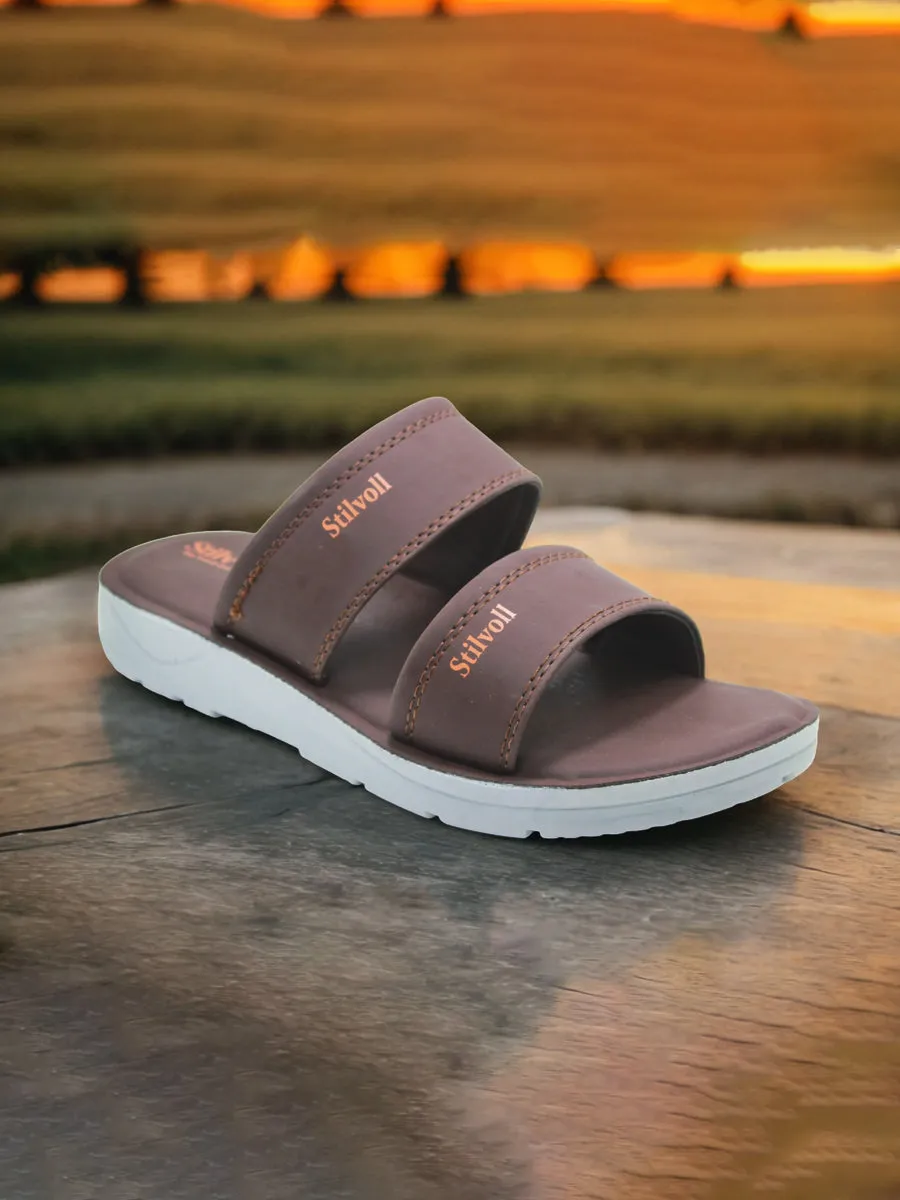 Brown | medicated soft imported slippers