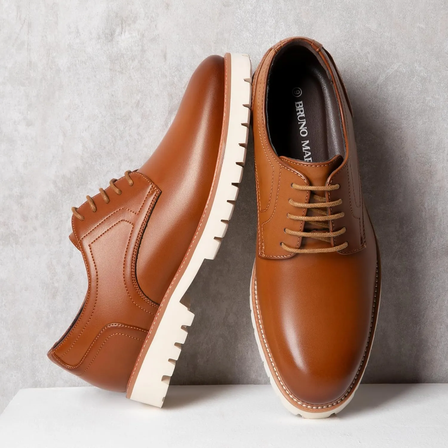 Bruno Marc Men's Dress Shoes Formal Classic Lace-up Oxfords