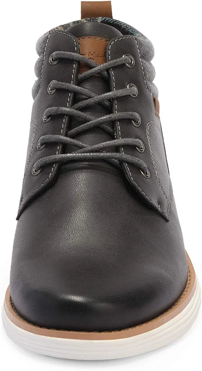 Bruno Marc Men's Mid Top Chukka Sneaker Lace Up Dress Boot
