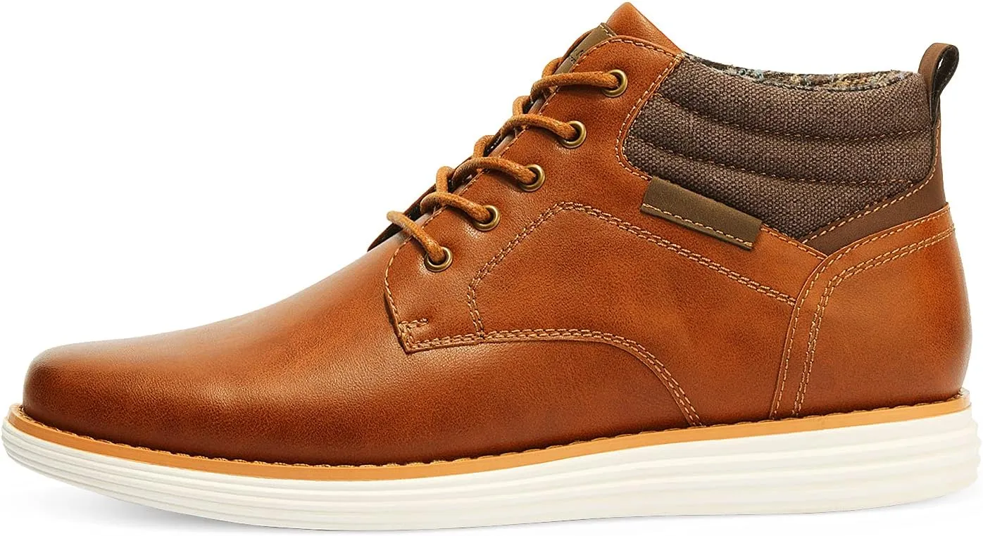 Bruno Marc Men's Mid Top Chukka Sneaker Lace Up Dress Boot