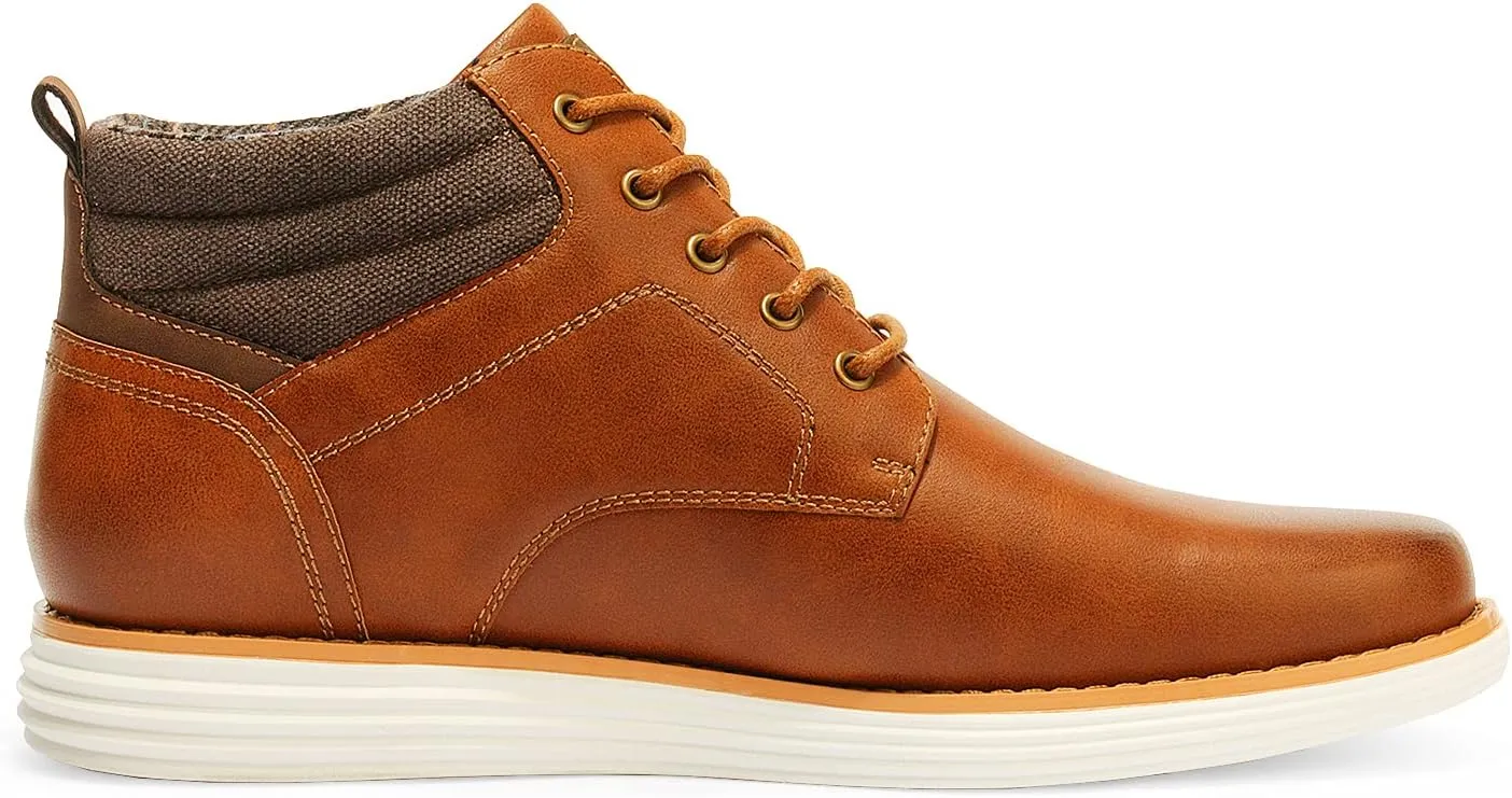 Bruno Marc Men's Mid Top Chukka Sneaker Lace Up Dress Boot