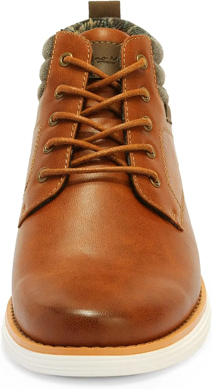 Bruno Marc Men's Mid Top Chukka Sneaker Lace Up Dress Boot