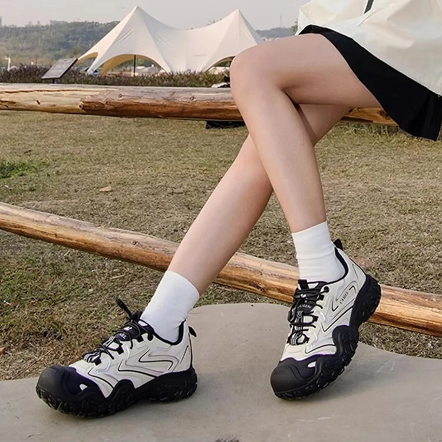 CAMEL CROWN Womens Walking Shoes, Non-Slip Hiking Sneaker, Suitable for Outdoor Leisure Hiking and Mountain Climbing