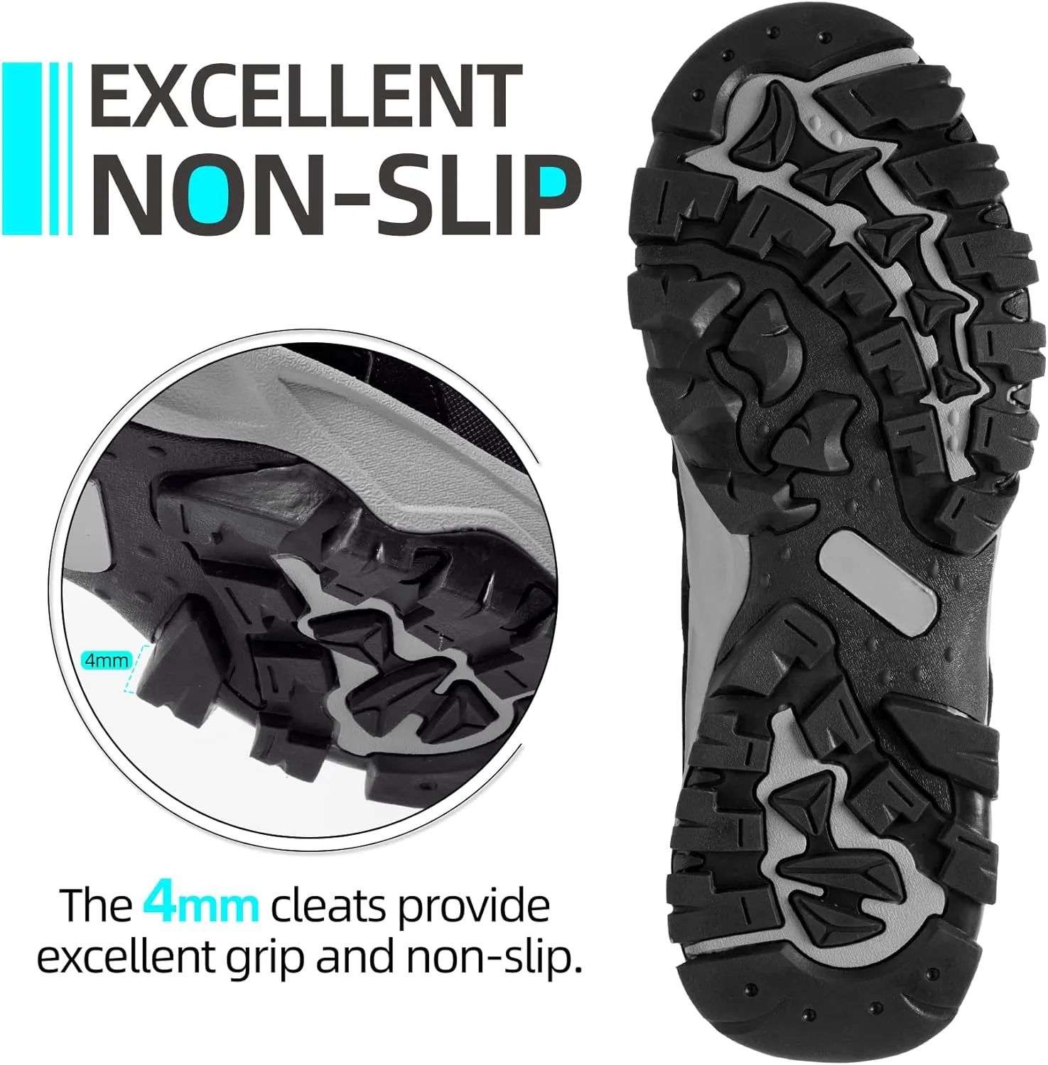 CAMELSPORTS Men’s Hiking Shoes Low Top Walking Hiking Shoes for Men Outdoor Ankle Support Breathable Trekking Trails Shoes Hiking Sneakers Mens