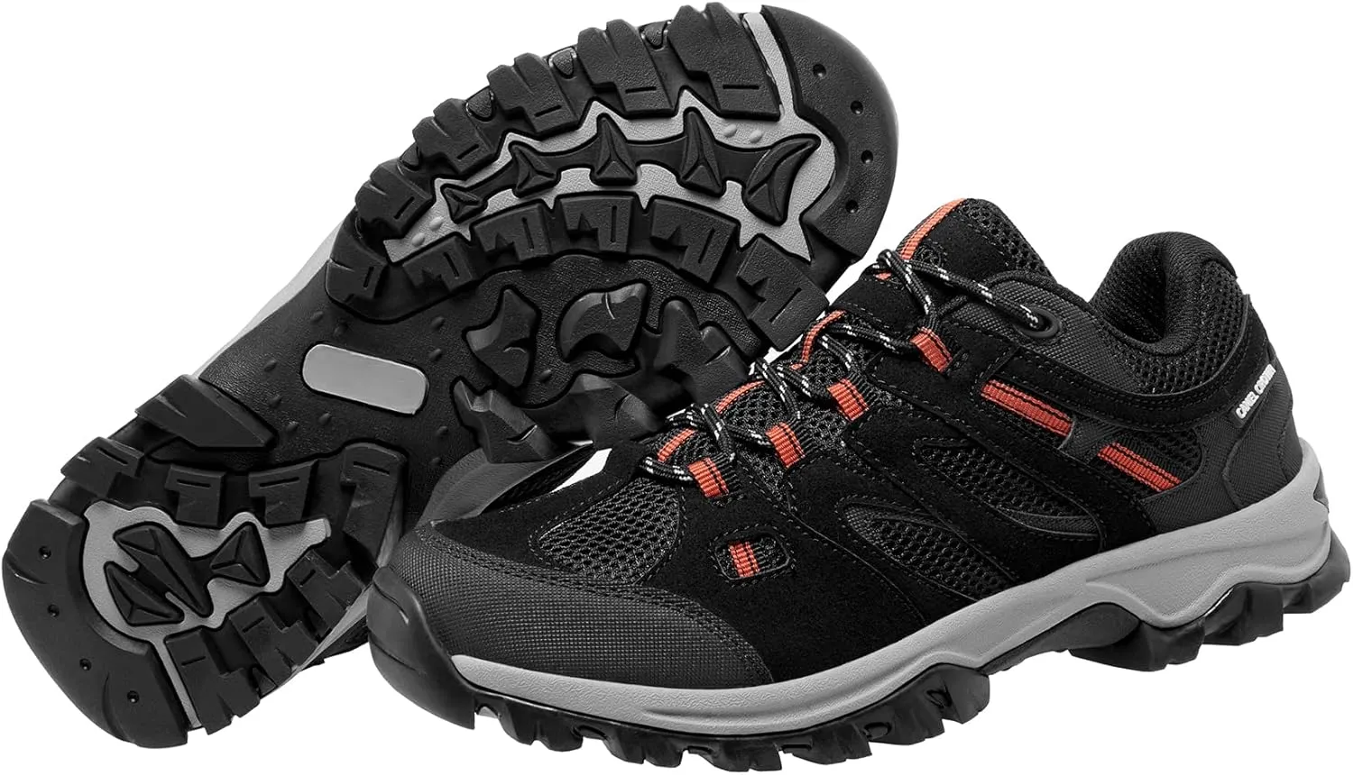 CAMELSPORTS Men’s Hiking Shoes Low Top Walking Hiking Shoes for Men Outdoor Ankle Support Breathable Trekking Trails Shoes Hiking Sneakers Mens