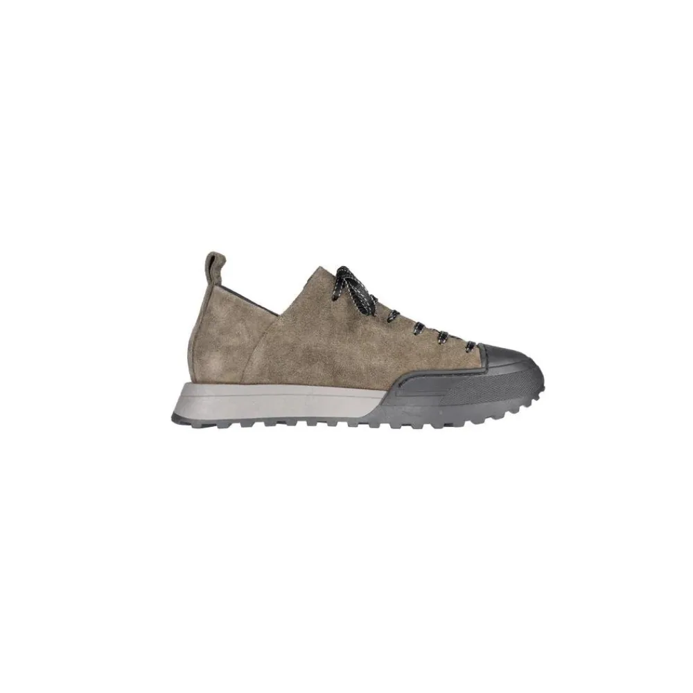 Camoscio sneakers in Oliva