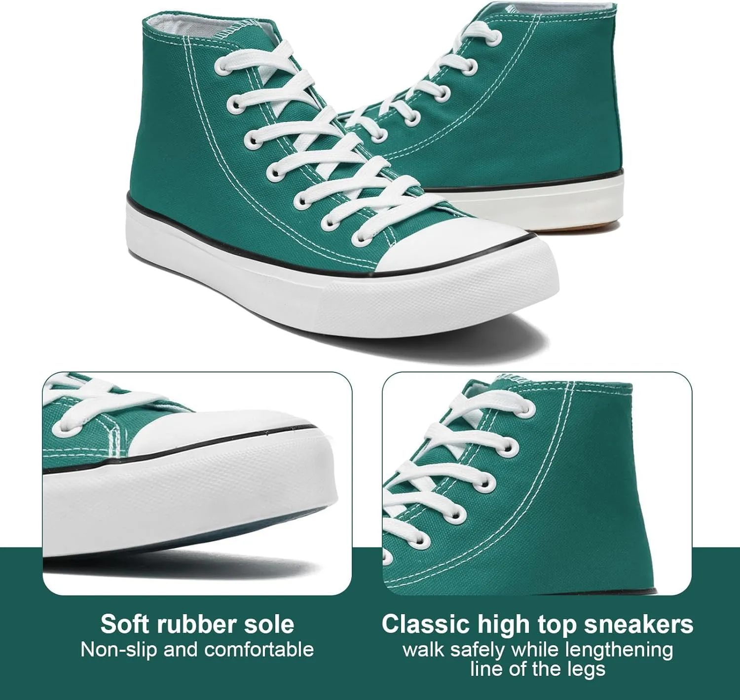 Canvas High Top Sneakers for Women Men Classic Lace Up Canvas Shoes Womens Mens Fashion High Top Sneakers Casual Tennis Walking Shoes